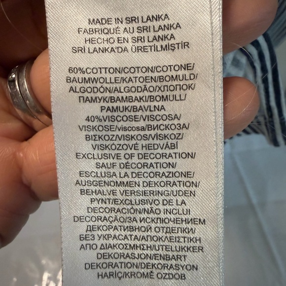 Ralph Lauren Black and White Striped Pajama Set - Picture 8 of 10